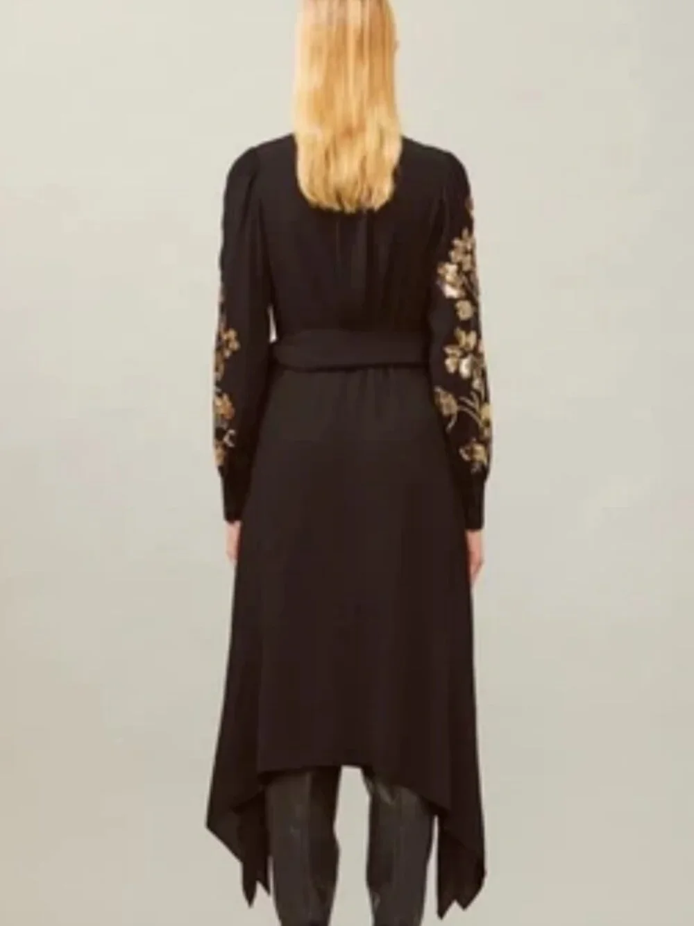 Tory Burch crepe sequin wrap dress